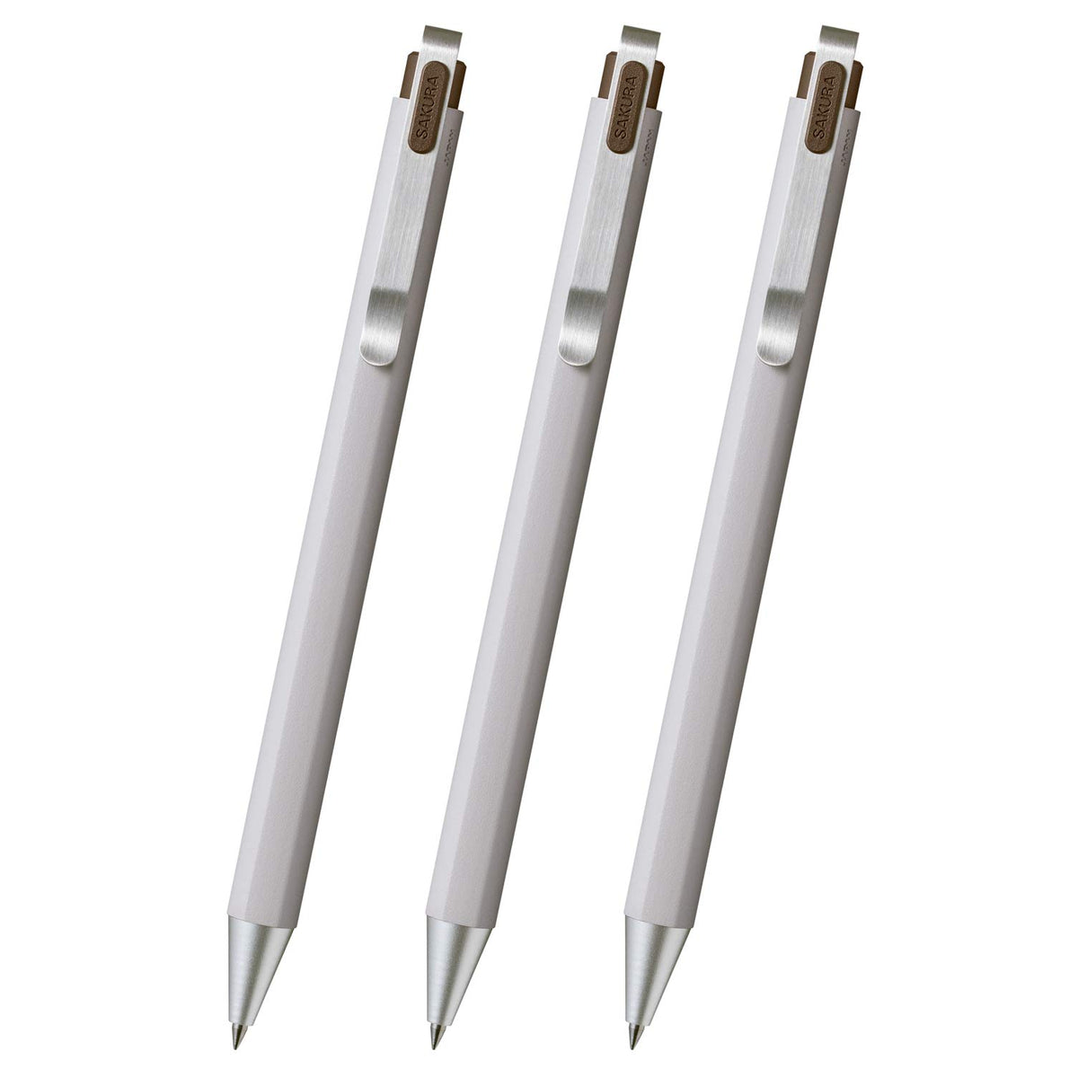 Sakura Craypas GBR204#17 Gel Ink Ballpoint Pen, Ball Sign, iD, Mocha Black, 0.02 inches (0.4 mm), 3 Pieces