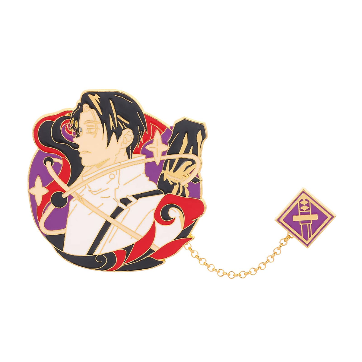 Anime Jujutsu Enamel Pins - Character Figure Cosplay Lapel Pin Metal Brooches Badges Gifts for Fans (H)