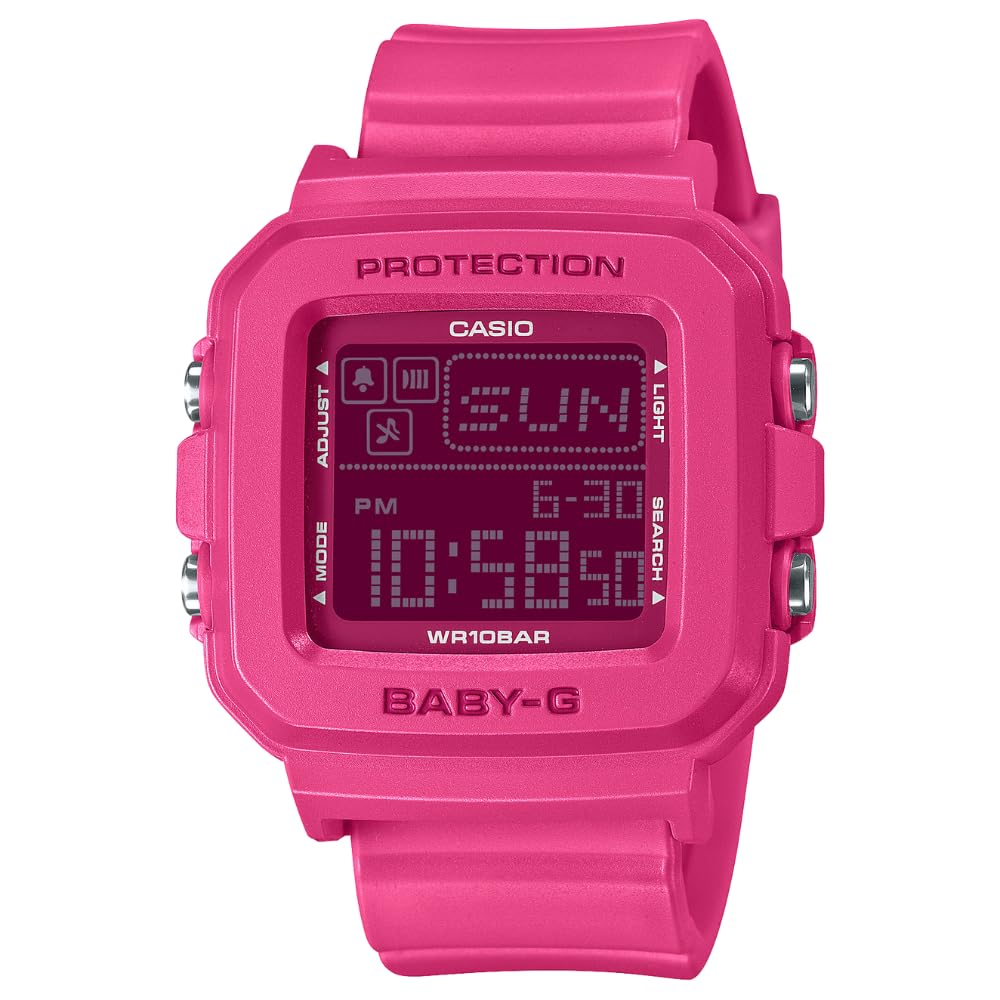 Casio Baby-G BGD10K-4 | Mix-and-Match Digital Watch & Holder Set | Y2K Style | 100M Water Resistant | Pixel Animation Display