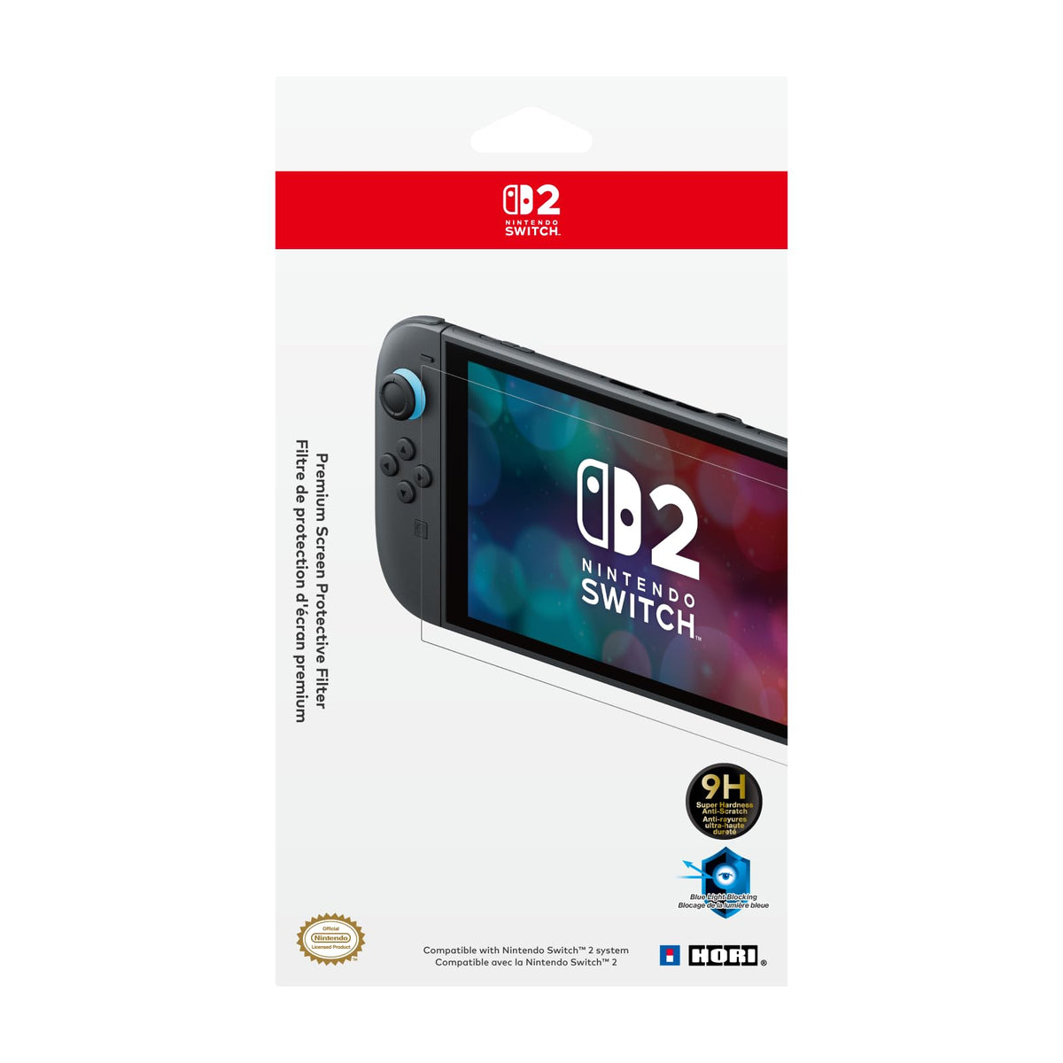 HORI Premium Screen Protective Filter for Nintendo Switch 2