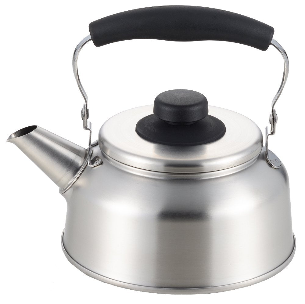Yoshikawa YJ1814 Wide Mouth Kettle, 0.3 gal (1.6 L), Stainless Steel, For Induction and Gas Fire, Seeds Cooking, Tsubamesanjo, Made in Japan