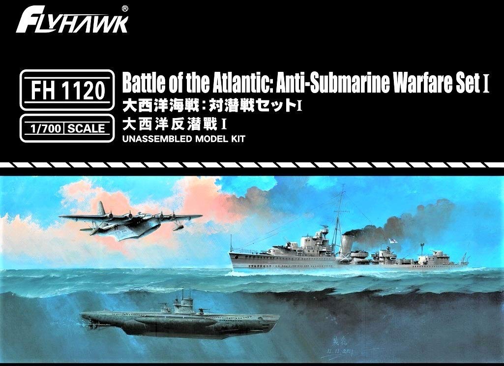 Flyhawk FH1120 Battle of The Atlantic: Anti-Submarine Warfare Set I 1/700 Scale
