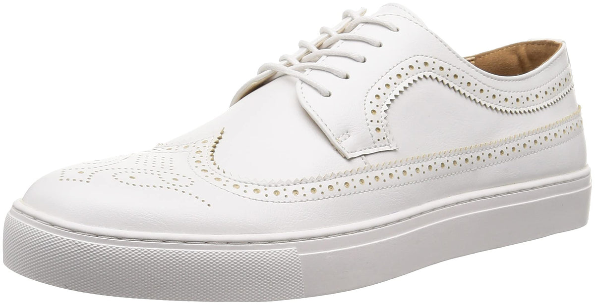 Dedes(デデス) DEDEDES 6330-M Men's Wingtip Lace-Up Sneakers, white, 26.0 cm 3E