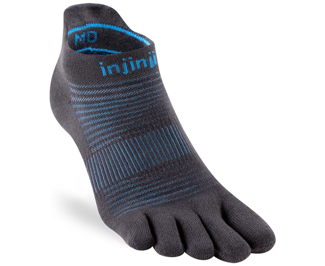 Injinji Run Lightweight No-Show (Large, Carbon)