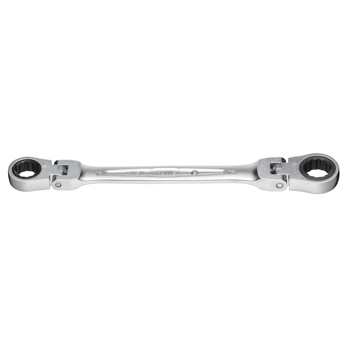 Tone HPRMFW-1214 Double Oscillating Ratchet Glasses Wrench, Width of Both Sides 0.5 x 0.6 inches (12 x 14 mm)
