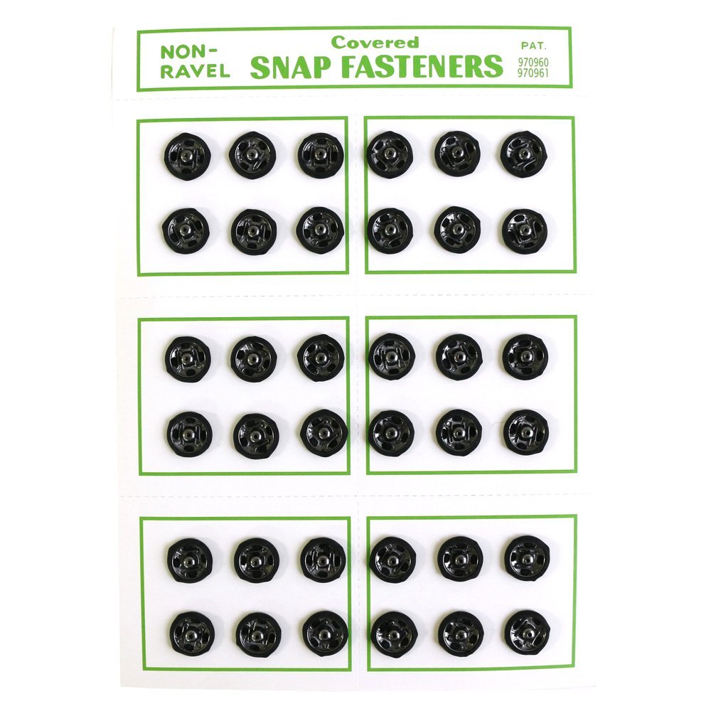 NBK sirukusunappubotan 36 Pack φ 10 mm Black fslk – 10 – 9