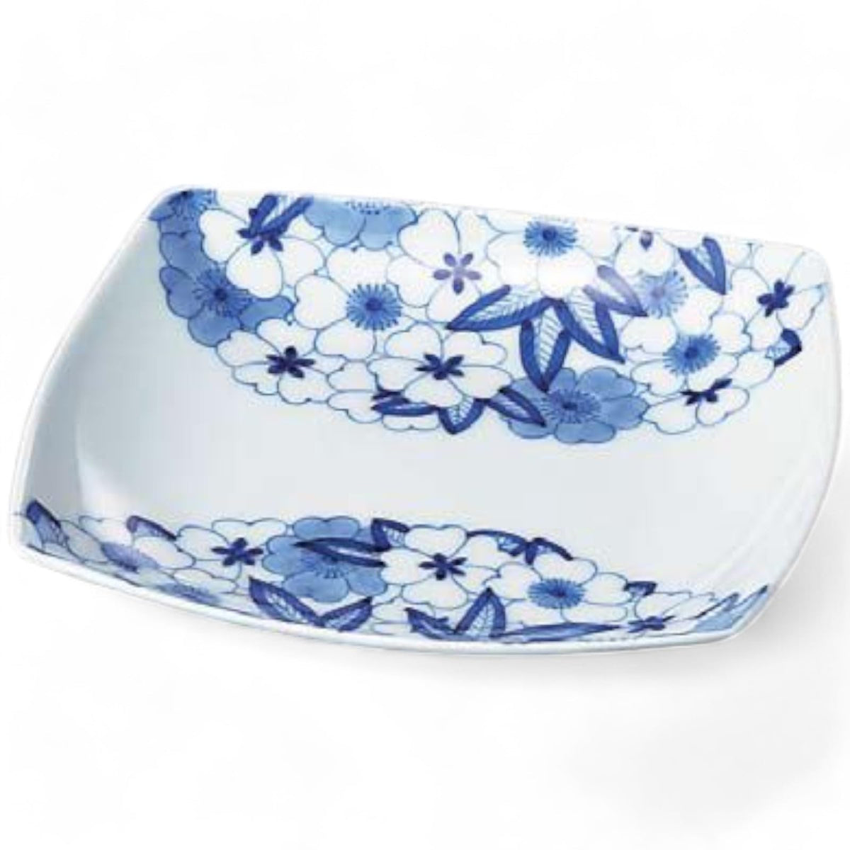 匠美風(Sho Bifu) Takumikaze Arita Pottery, 6.3 inches (16 cm), Small Plate, Newly Dyed Flower Pattern, Petite Plate, Made in Japan