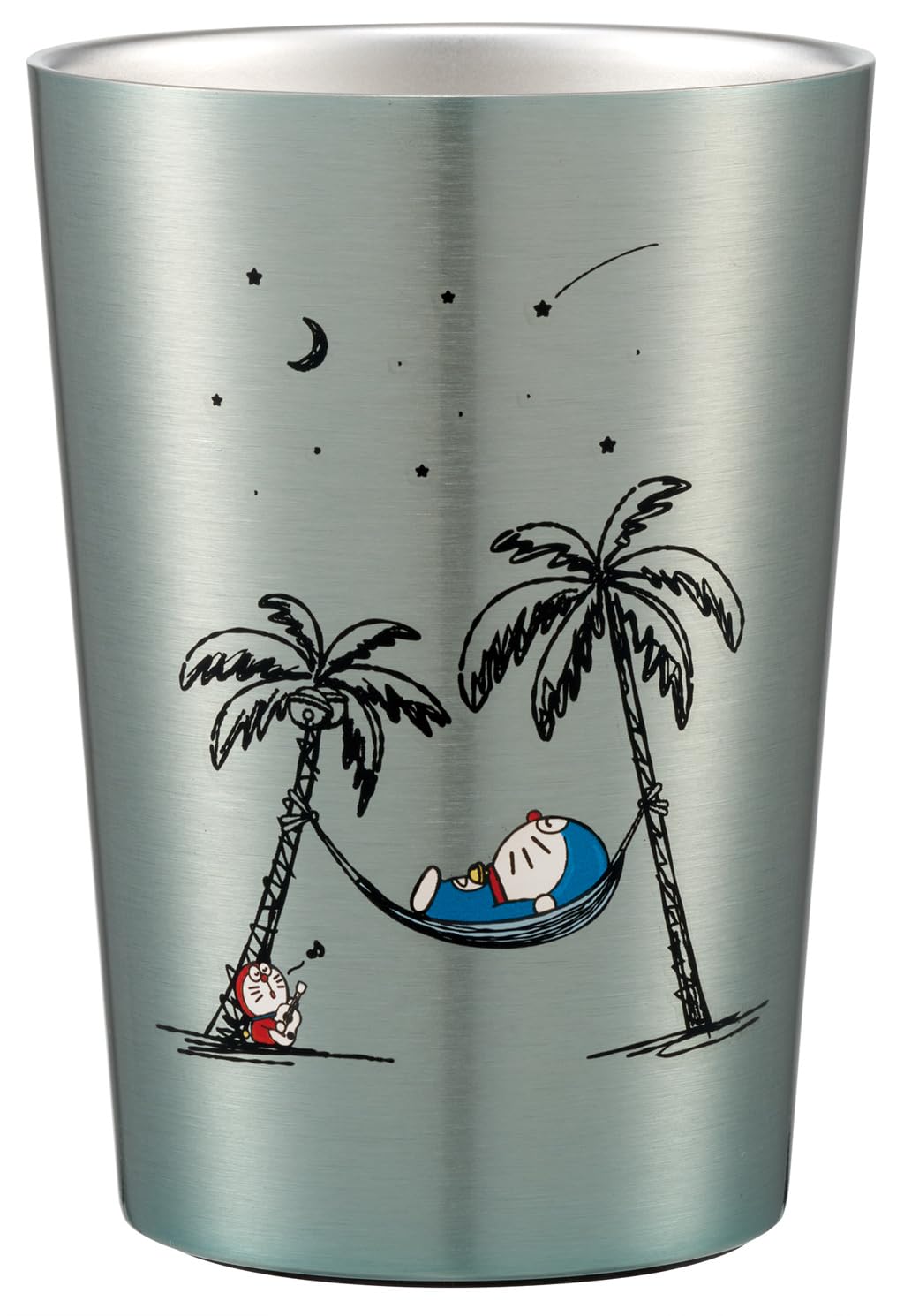 Skater STCV2-A Convenience Store Coffee Stainless Steel Tumbler, Medium Size, 13.5 fl oz (400 ml), Thermal, Cold Insulation, Sanrio I'm Doraemon Doraemon Moonlit Night