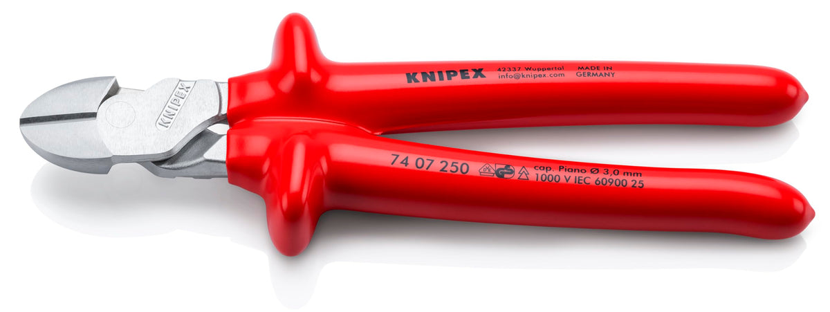 Knipex 74 07 250 High Leverage Diagonal Cutters 9,84" mit chrome plated Zange