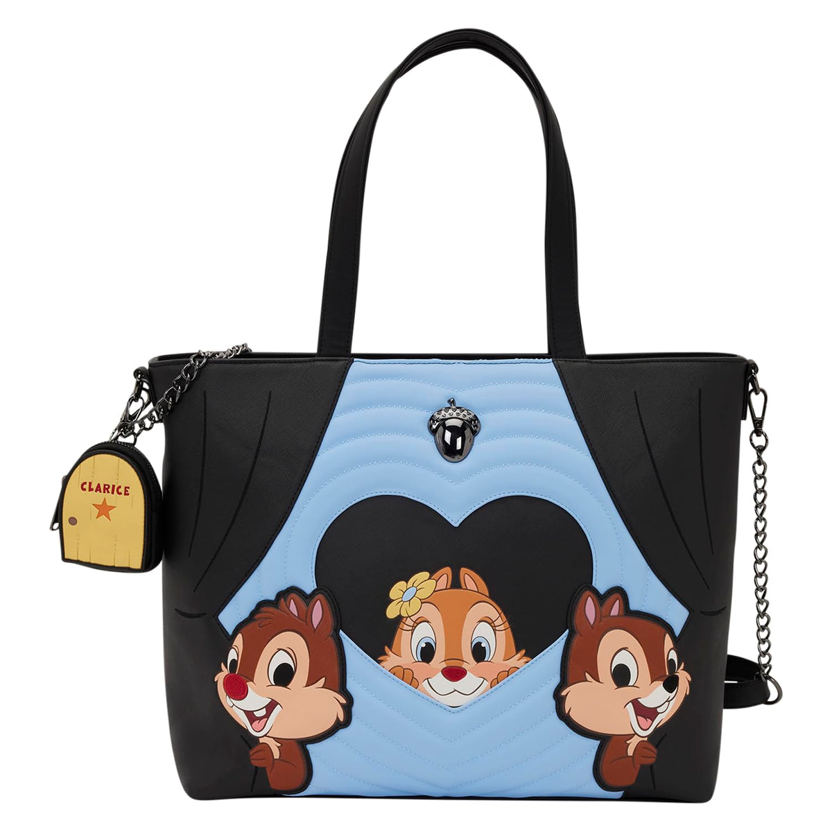 Loungefly Chip 'n' Dale Two Chips & a Miss Tote Bag with Coin Bag