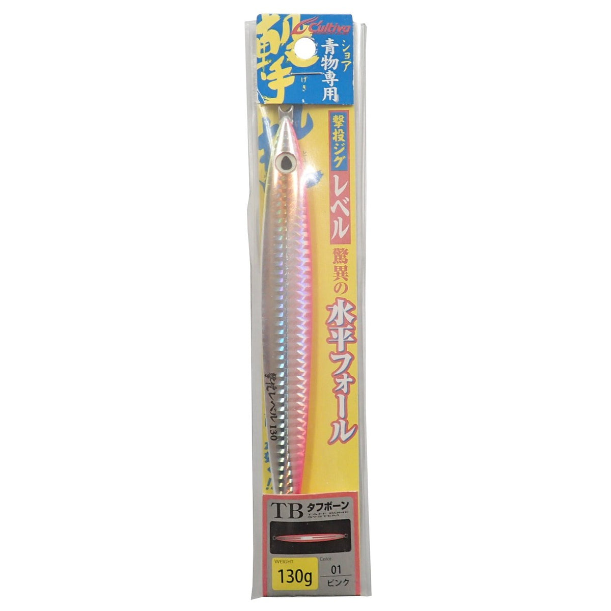 Owner GJL-130 Metal Jig Lure, Flickering Jig Level, 4.6 oz (130 g), Pink #01 31875