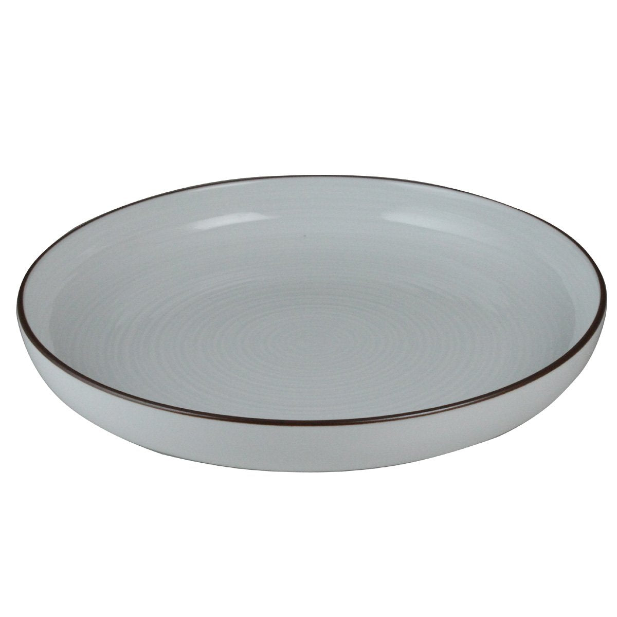 Hakusan Pottery Deep Plate, 7.5, White, Approx. φ9.1 x 1.4 inches (23 x 3.5 cm), White Porcelain Thousand Tiers, HAKUJISENDAN Hasami Ware Made in Japan