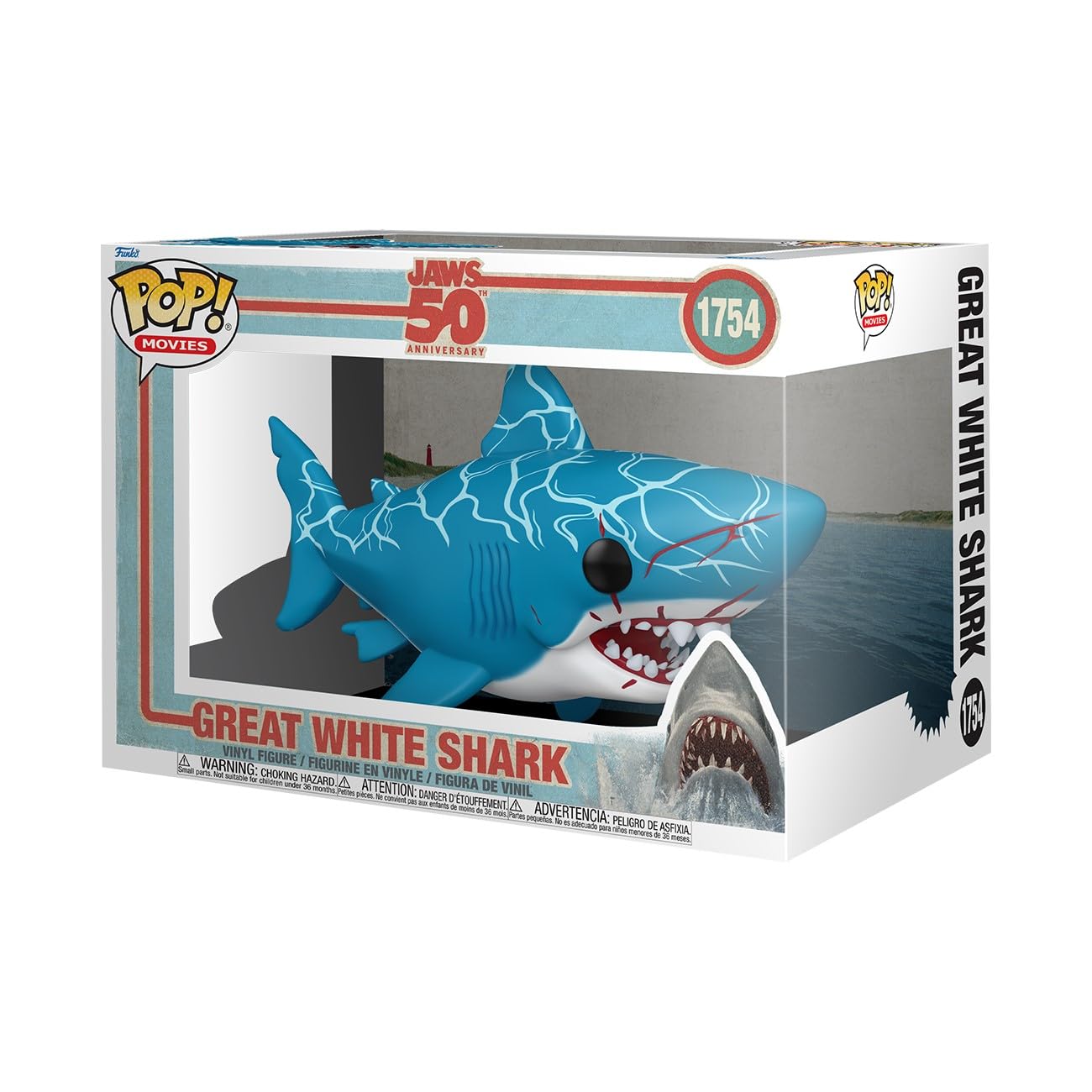 Funko POP! Movies: Jaws - Great White Shark 6-Inch (Retro)