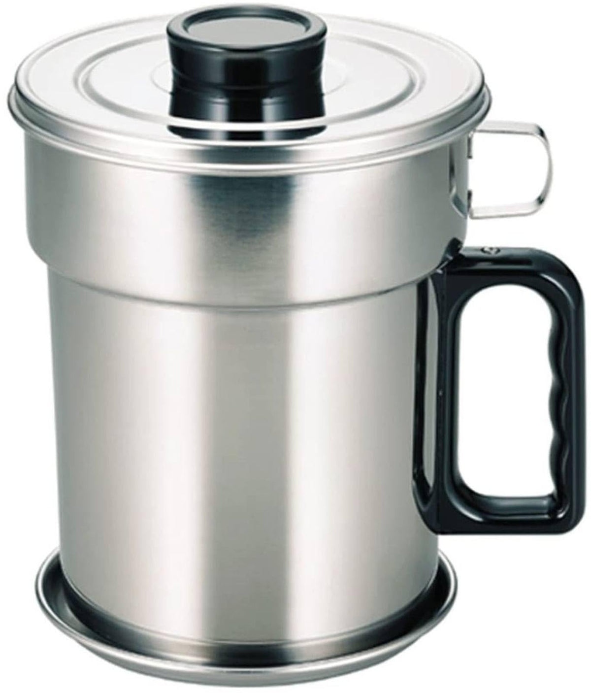 下村企販 Made in Japan Cleaner Oil Pot, 1.1L, Silver
