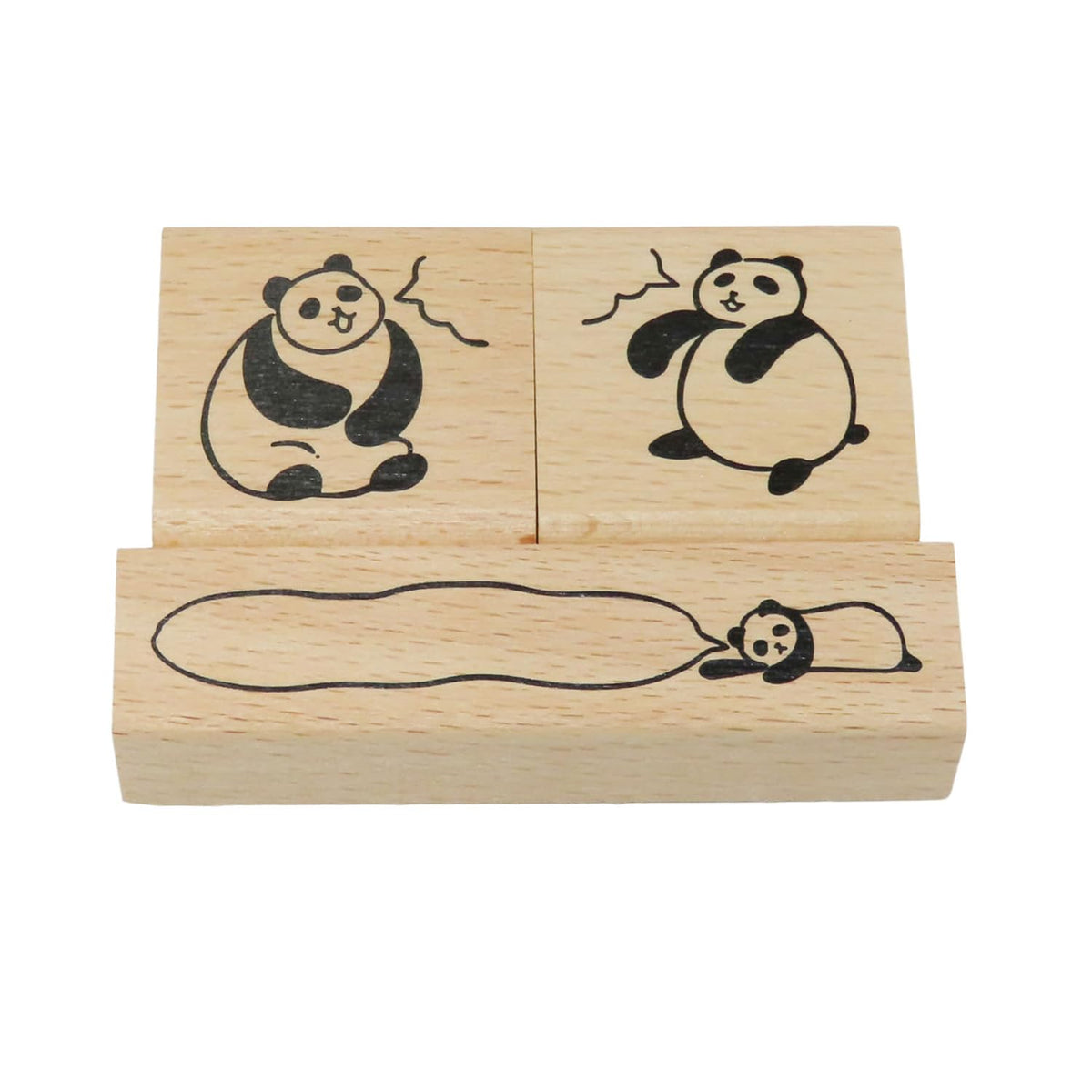 Tylottomer Rubber Stamp Panda 3pcs RT-panda-S08