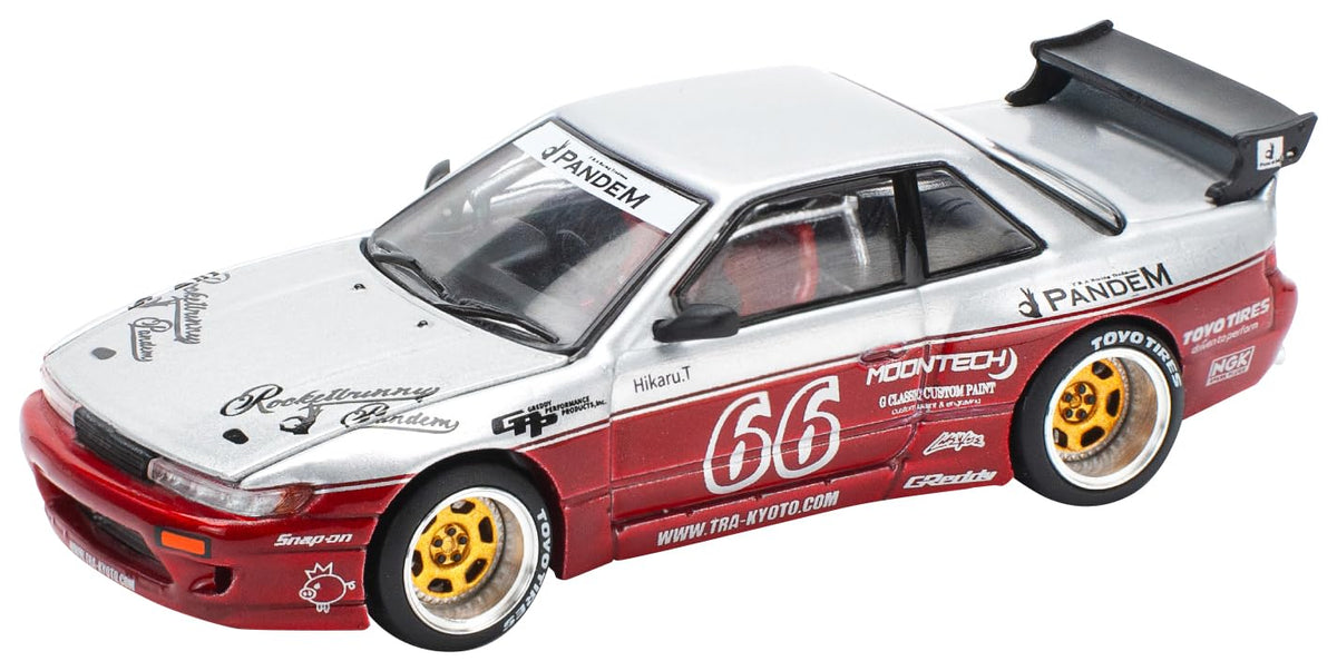 ジェネシスカンパニー(Genesis Company) POP Race PR640258 1/64 Pandem Silvia S13 - Moon Tech Red Finished Product
