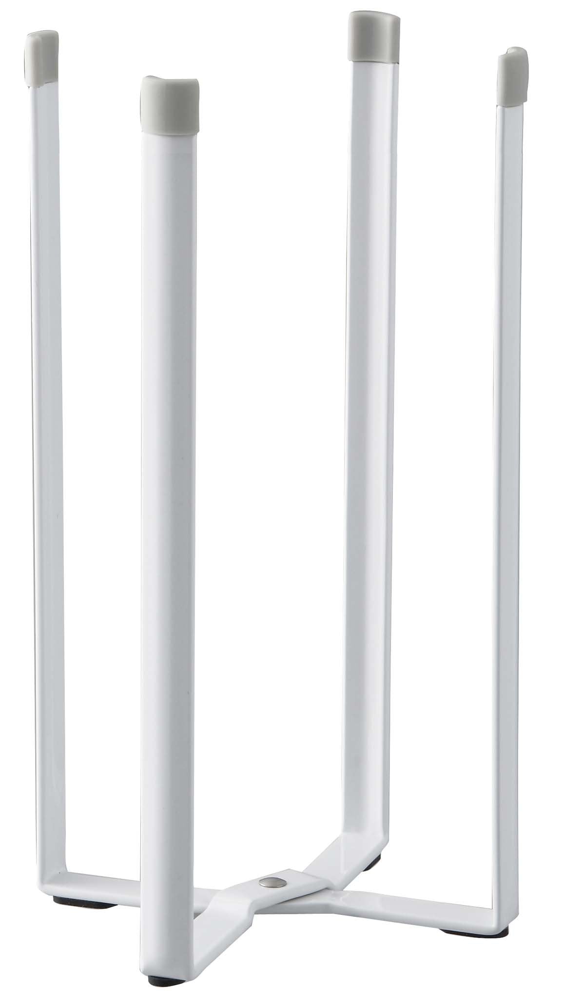 Yamazaki Industries 6783 Kitchen Eco Stand, White, Approx. W 4.7 x D 3.7 x H 10.4 inches (12 x 9.5 x 26.5 cm), Plate, Drainer, Polybag Holder