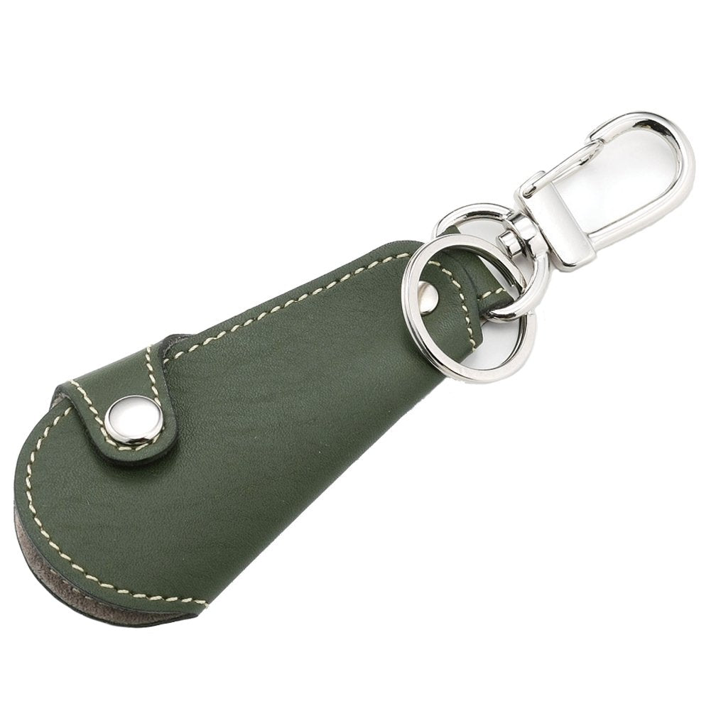 Takakuwa Metal 404377 Genuine Leather Shoehorn, Olive, Short