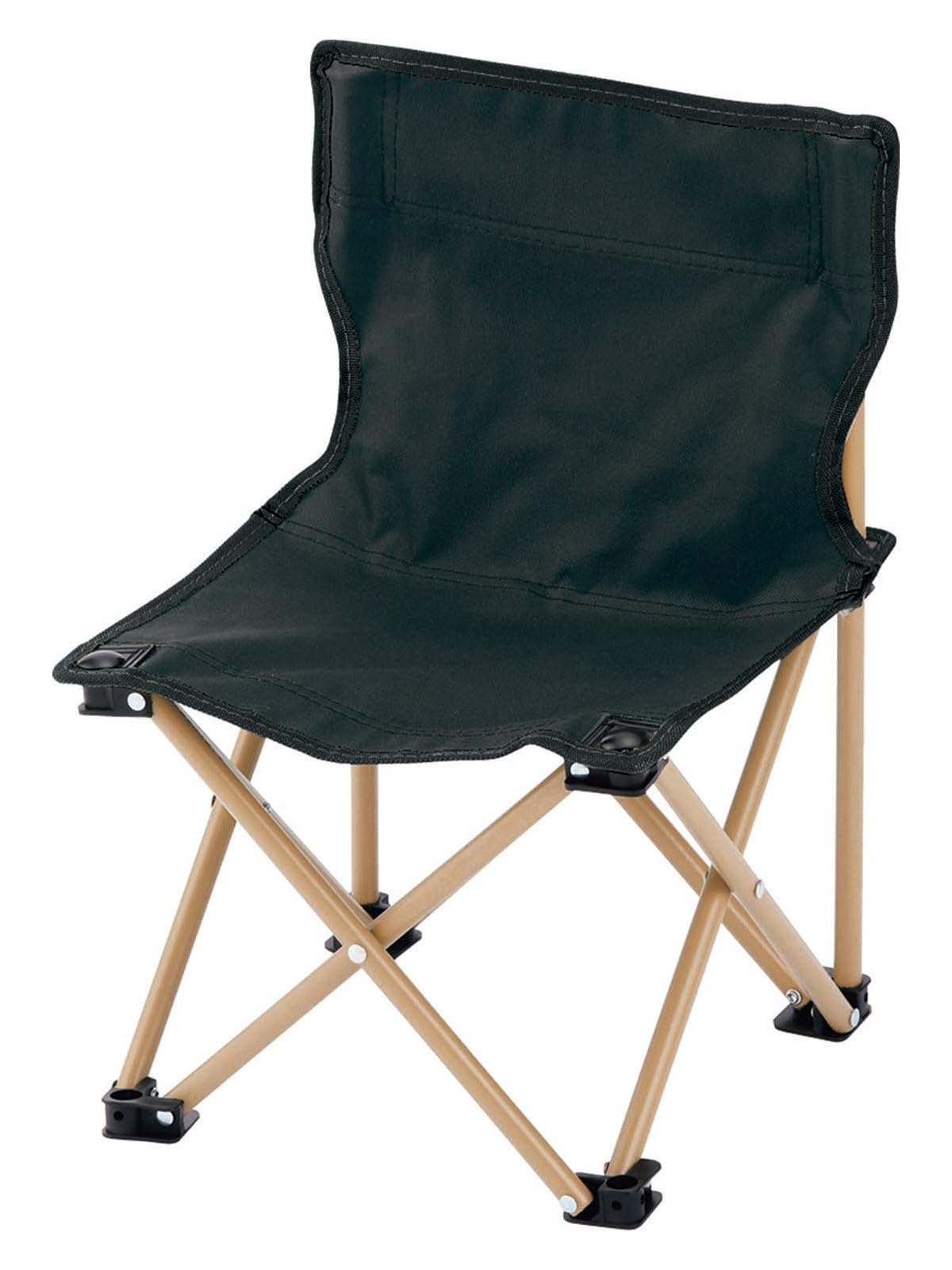 kakusee LL-11 Leisure & Life Leisure Chair, Compact, Mini Size, Load Capacity: 176.4 lbs (80 kg), 11.8 x 1.1 x 1.8 inches (30 x 29 x 45 mm), Black