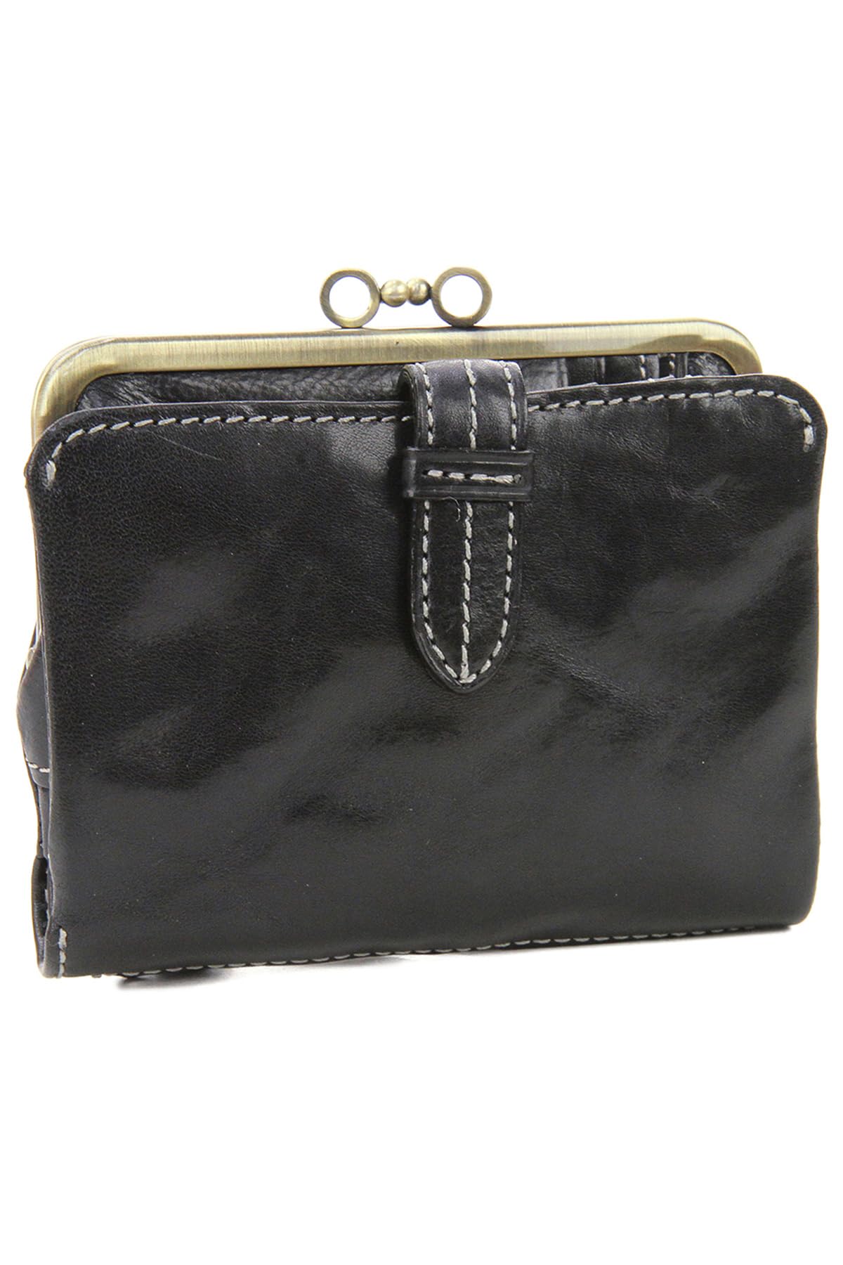 Dakota 0035101 (0030101) Women's Bifold Wallet Genuine Leather Clapton - black -