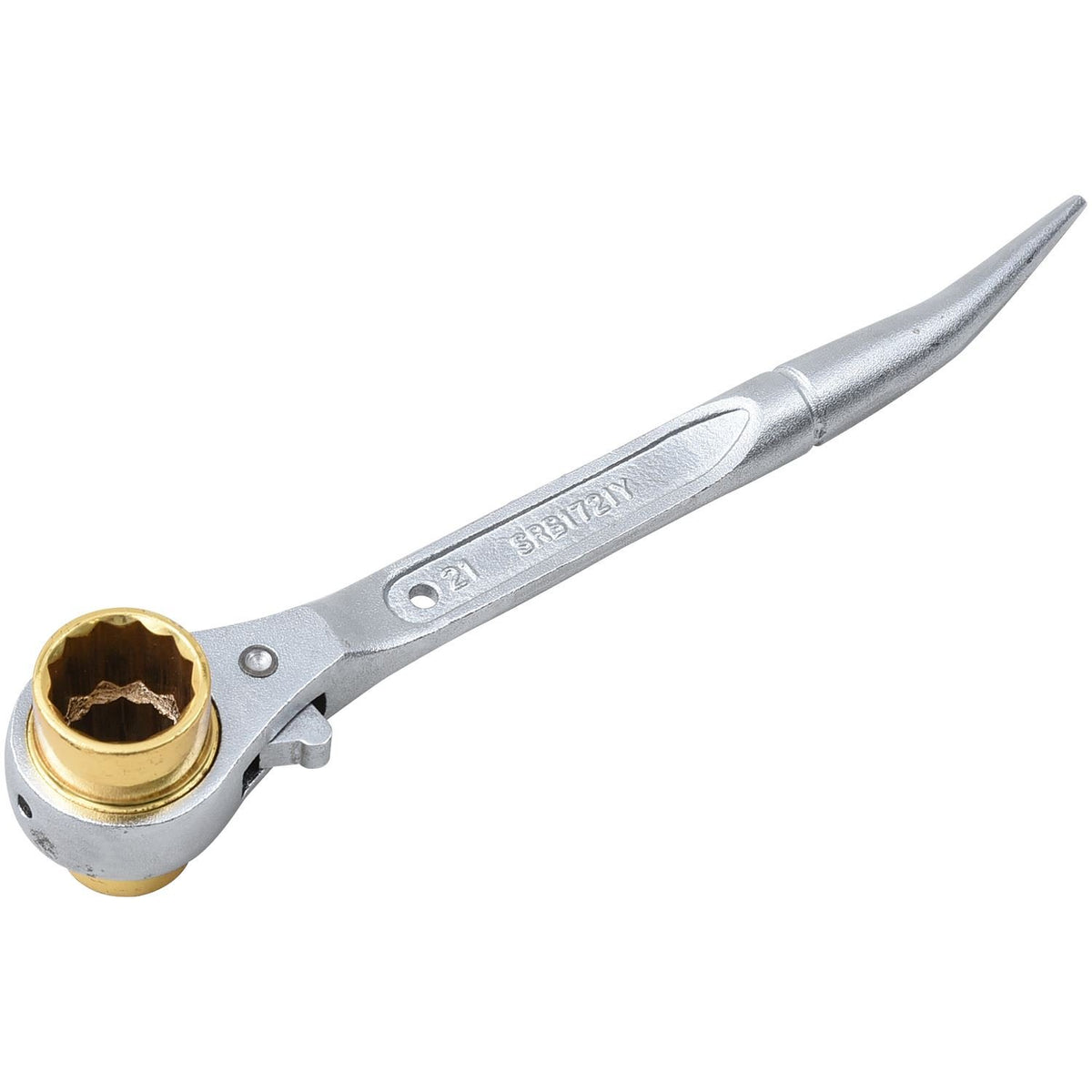 SUPERTOOL SRB1721Y Double Mouth Ratchet Wrench with Bent Shino (YAMAZEN Limited Product)