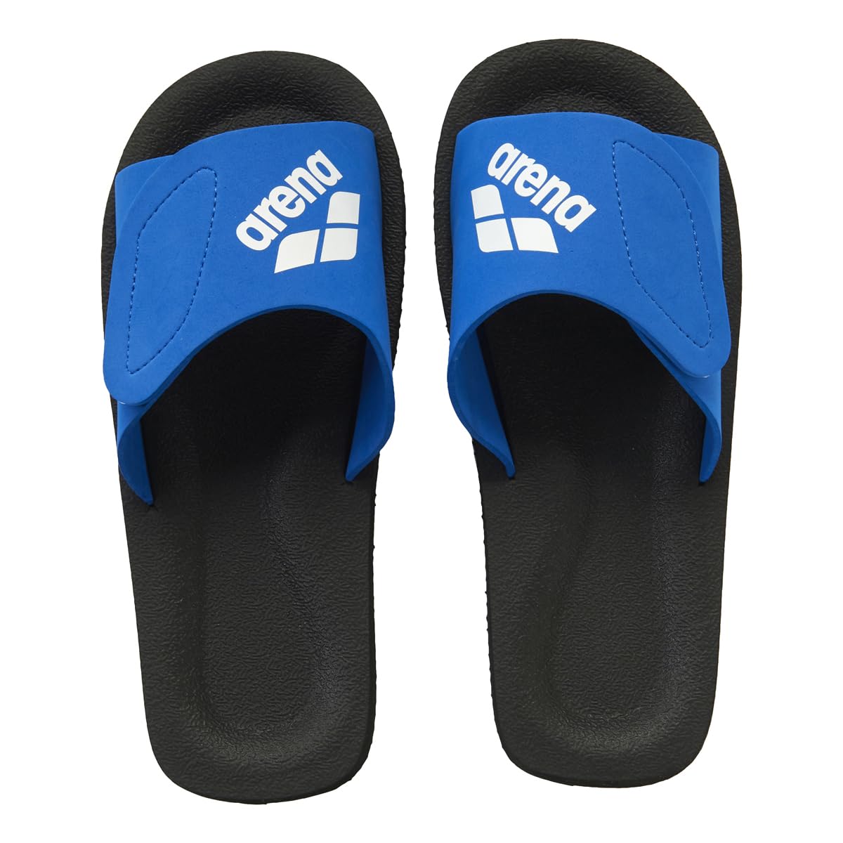 arena(アリーナ) Men's Swimming Sandal, Black x Blue (BKBU), S