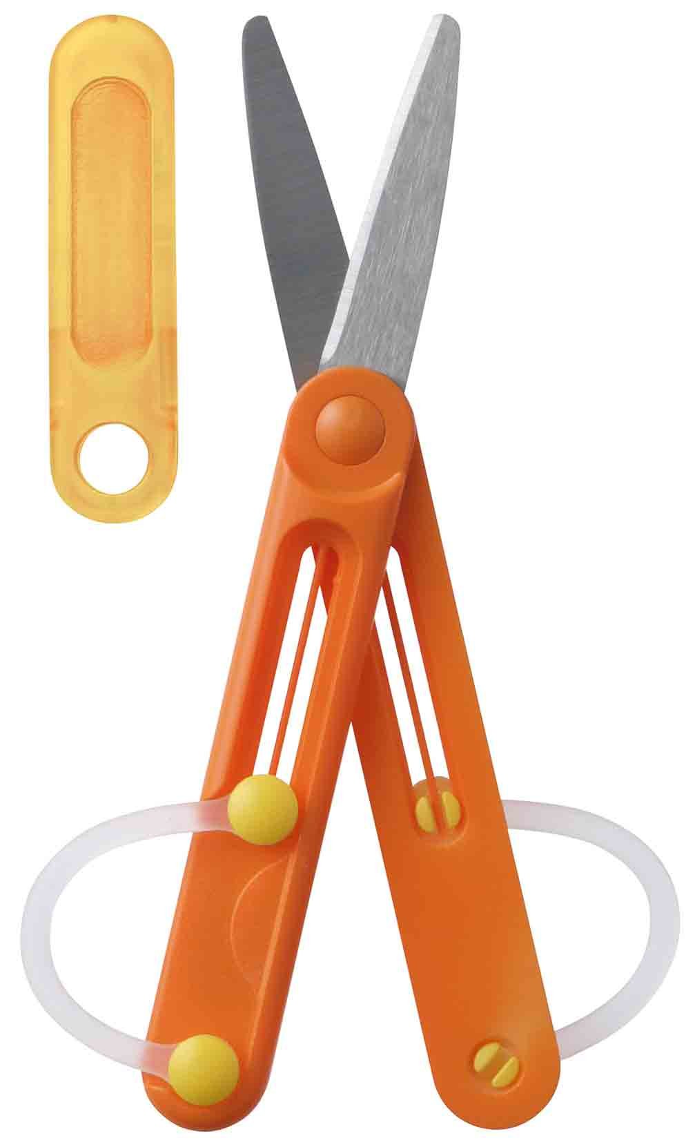 Reimeifujii scissors pen cut kids left for Orange SHH505D