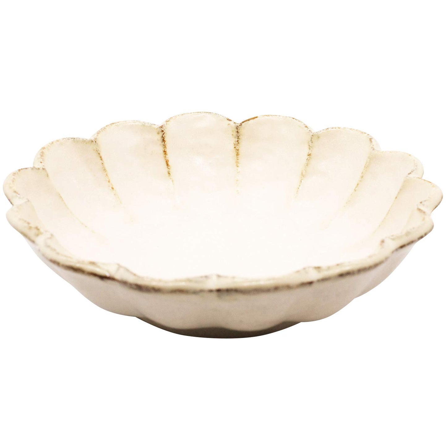 Mino Ware 555-0021 Kaneko Komohei Linka Bowl, Plate, Large Bowl, White, Parachute Flower, Diameter 8.3 inches (21 cm), Microwave and Dishwasher Safe, Made in Japan