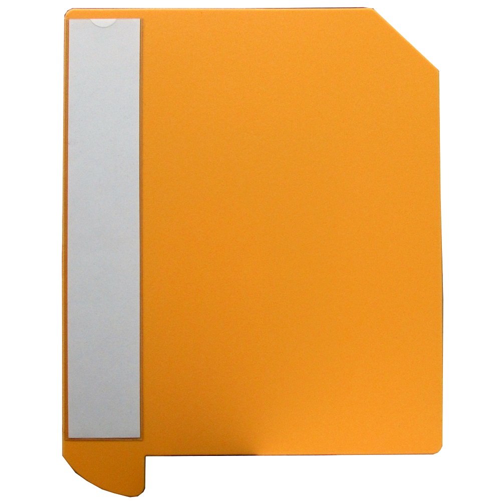 Film Looks Kihara 52005 Library Supplies, F-Cell Insertion Display Board Pockets, 10 Pieces, Yellow