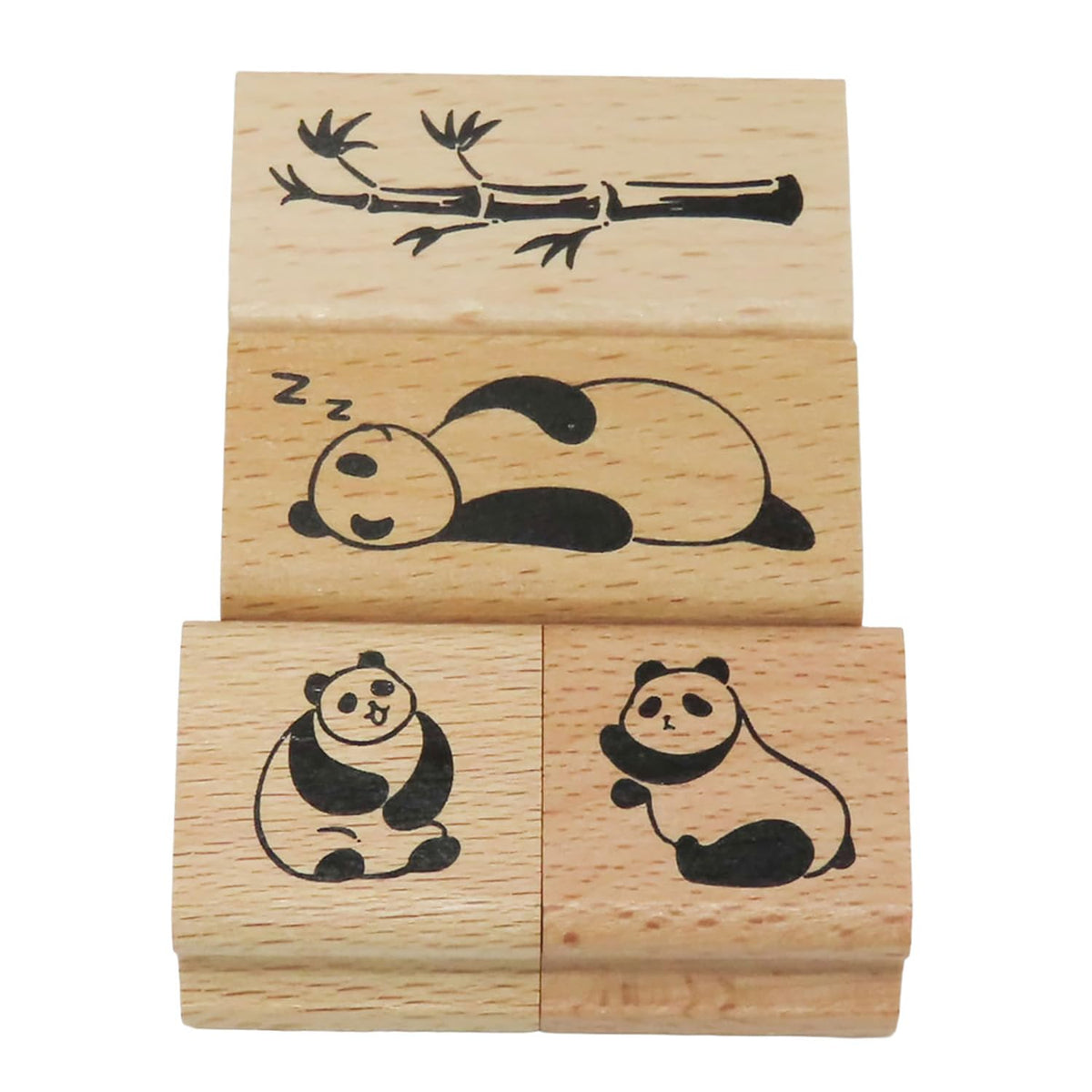 Tylottomer Rubber Stamp Panda 4pcs RT-panda-S07