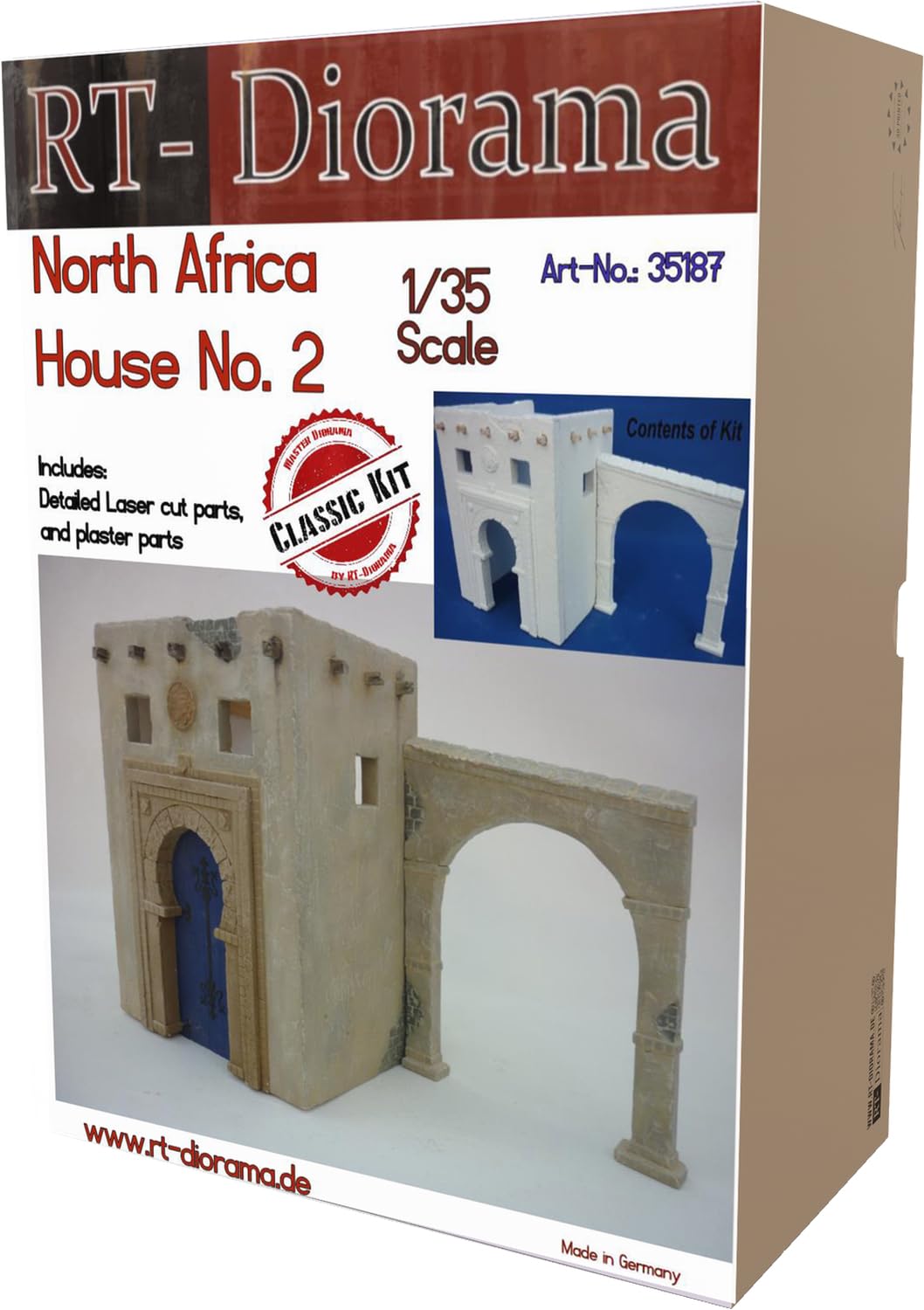 RT Diorama 1/35 North African Building 2 Miniature Accessories RTD35187 (Scene)