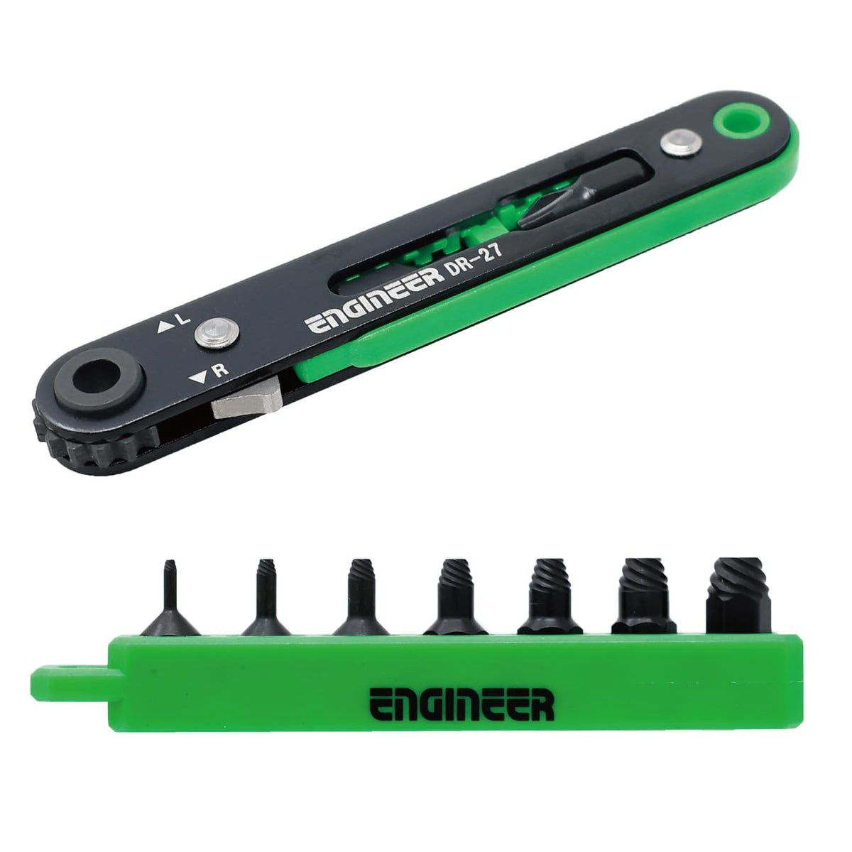 ENGINEER Ultra Thin Ratchet with Socket Extractor Set DZ-273