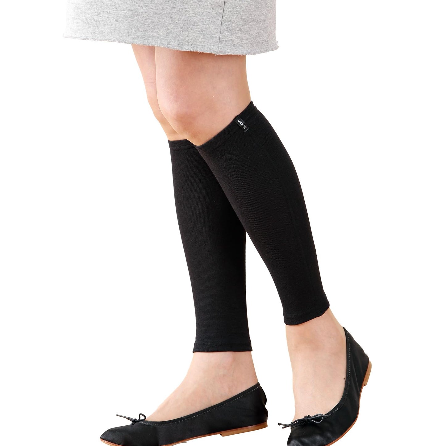 "Wearing Rock Bath" BS Fine Leg Warmers for Cold and Fatigue BA0110 Black F