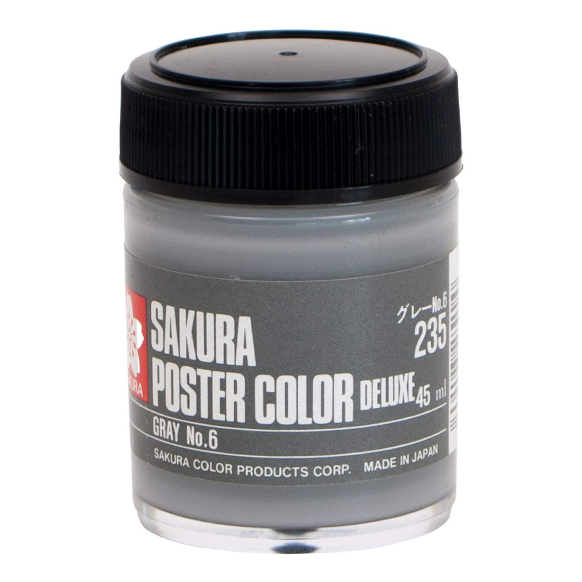 サクラクレパス Sakura Craypas PWD45ML#235 Poster Color DX 1.5 fl oz (45 ml), Gray No. 6