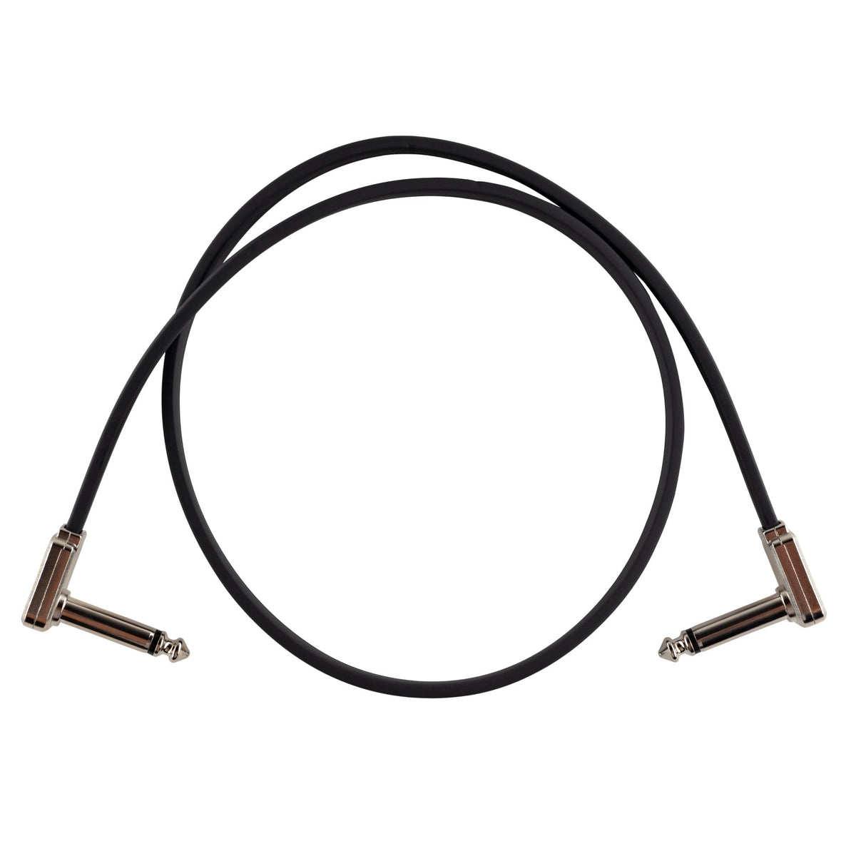 Ernie Ball Flat Ribbon Patch Cable, 24in, Black (P06228)