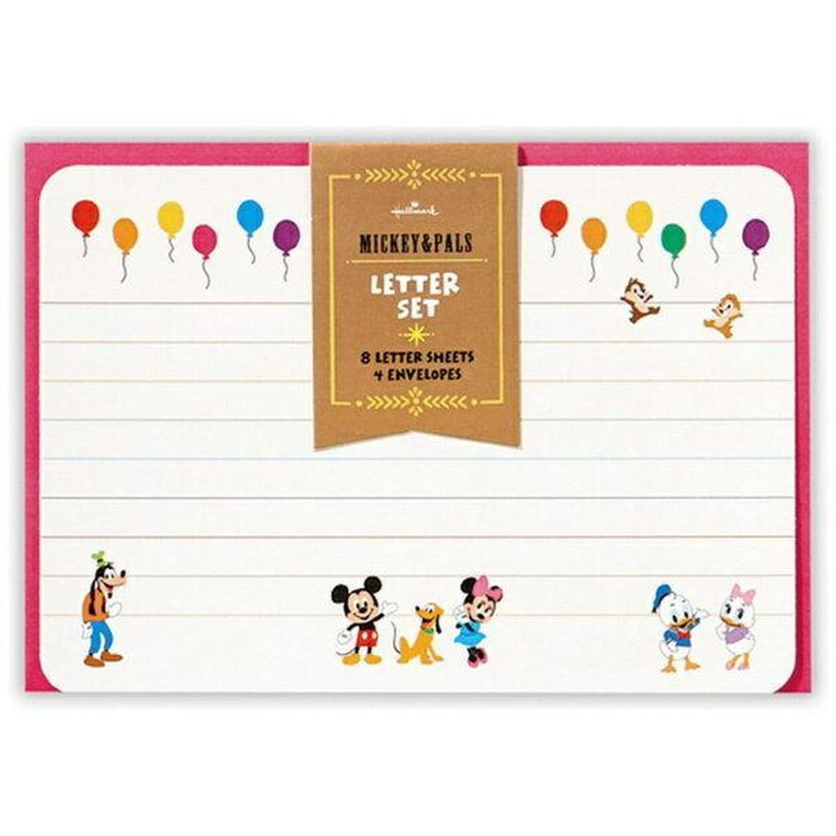 Hallmark 819361 Disney Pulse Letter Set, Colorful Balloon