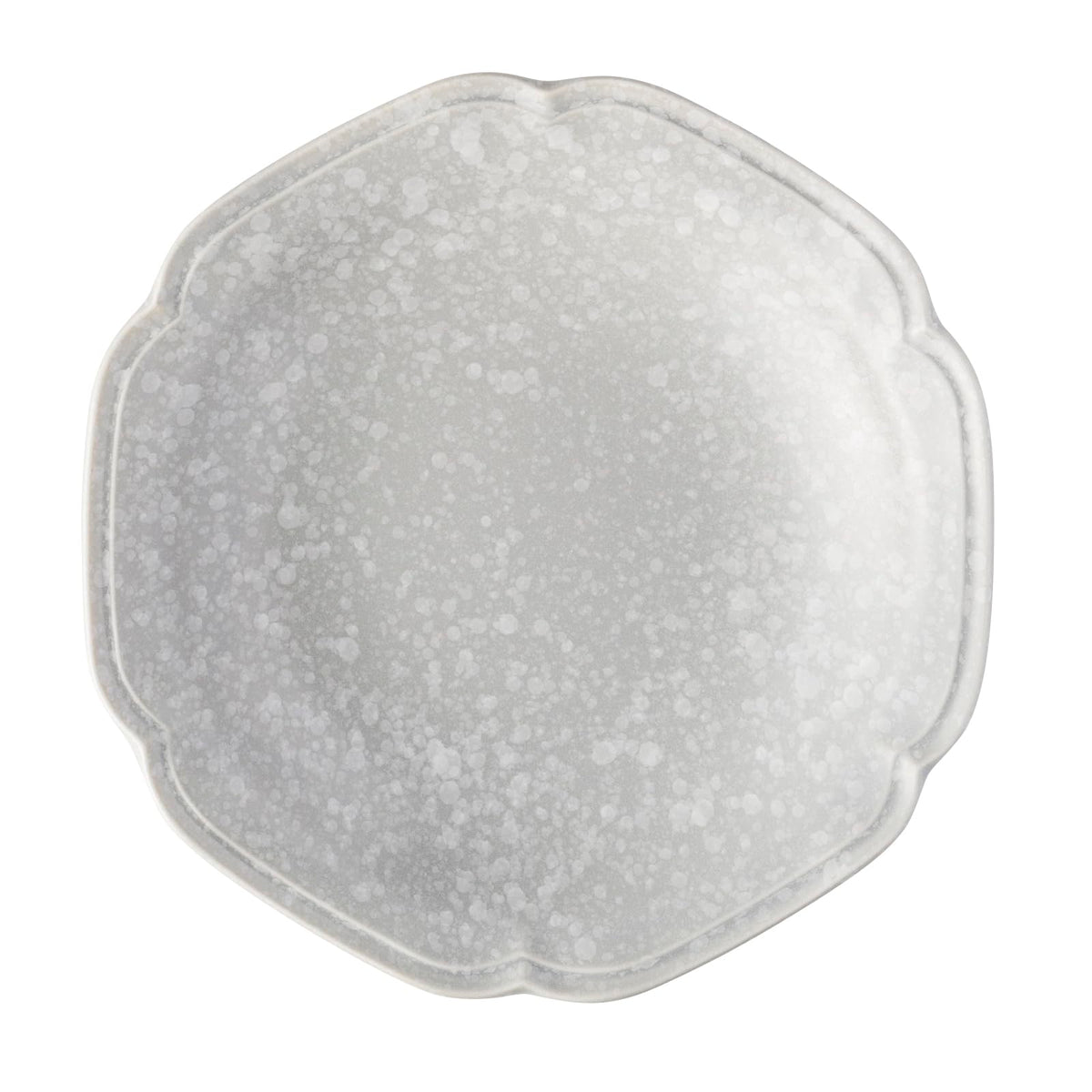 一久(Ichikyu) Mino Pottery 132-0710 Dish, Curry Plate, Pasta Dish, Microwave, Dishwasher Safe, Dish, Fine Snow, Approx. 8.7 inches (22 cm), Made in Japan