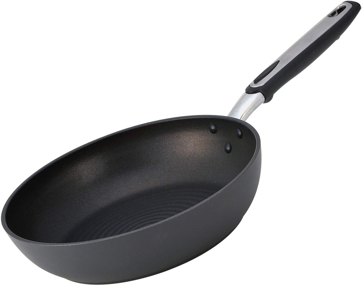 Hokuriku Aluminum Frying Pan, 10.2 inches (26 cm), Induction Compatible, Lightweight, Induction Velsage, Teflon Treatment, Made in Japan