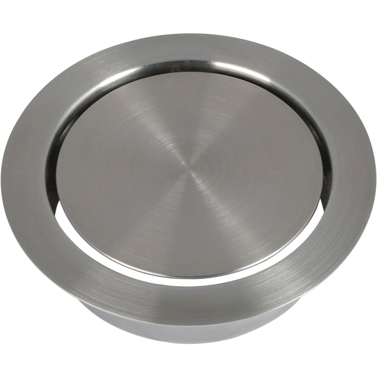 LAMP Muffled Flap Round Rubbish Flap for Waste Bin Diameter 136 mm Kitchen Organiser Stainless Steel