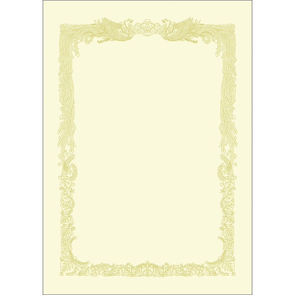 Sasagawa 10-1158 Award Paper, Taka Mark, OA Compatible, Horizontal Writing Cream, B5, 100 Sheets