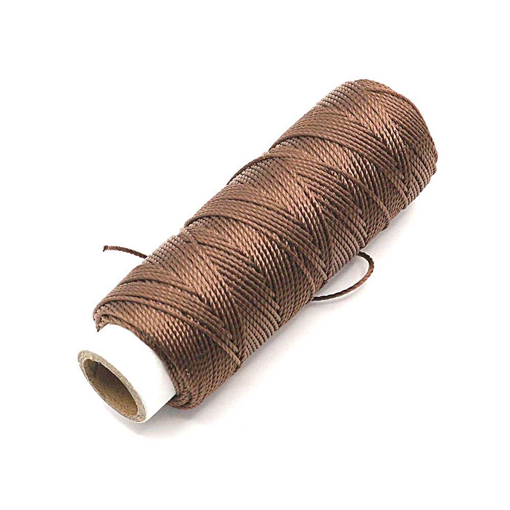 Bimo MBT No. 5 98.4 ft (30 m) Roll Brown Bond Processing Thread 98.4 ft (30 m) Parallel Winding Sewing Thread for Hand Sewing and Sewing Machines