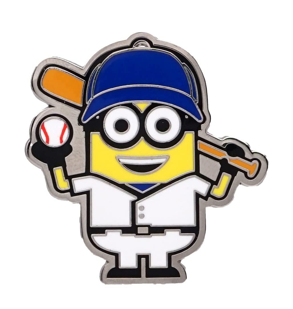 Minions - Dave Playing Baseball Enamel Pin | Official Licensed Merchandise
