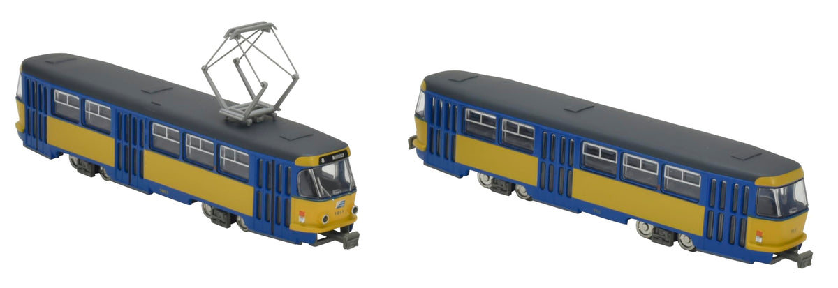 TomyTec - 1/150 Tram System Leipzig Tatra T4 + B4 2 Cars F