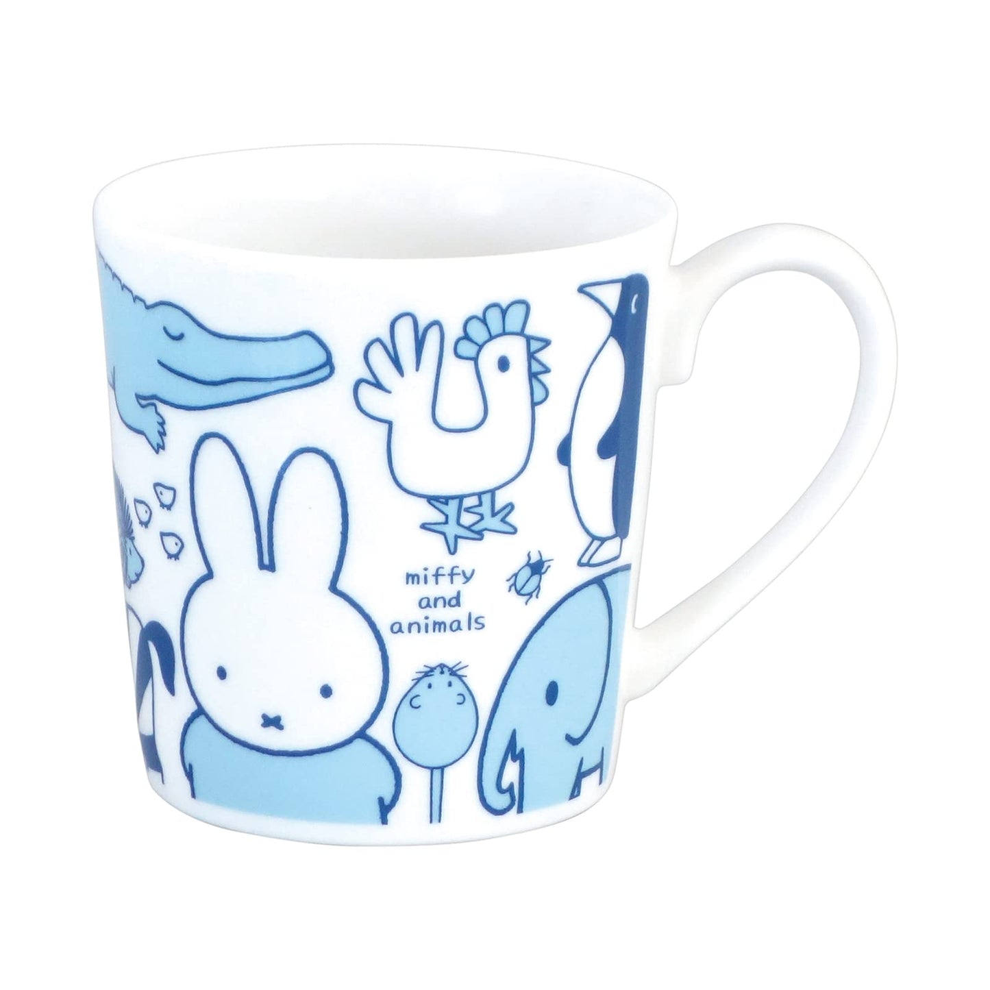 Kaneshotouki 208184 Dick Bruna Miffy Mug, Plenty of Large, Approx. 11.8 fl oz (350 ml), Animals, Made in Japan