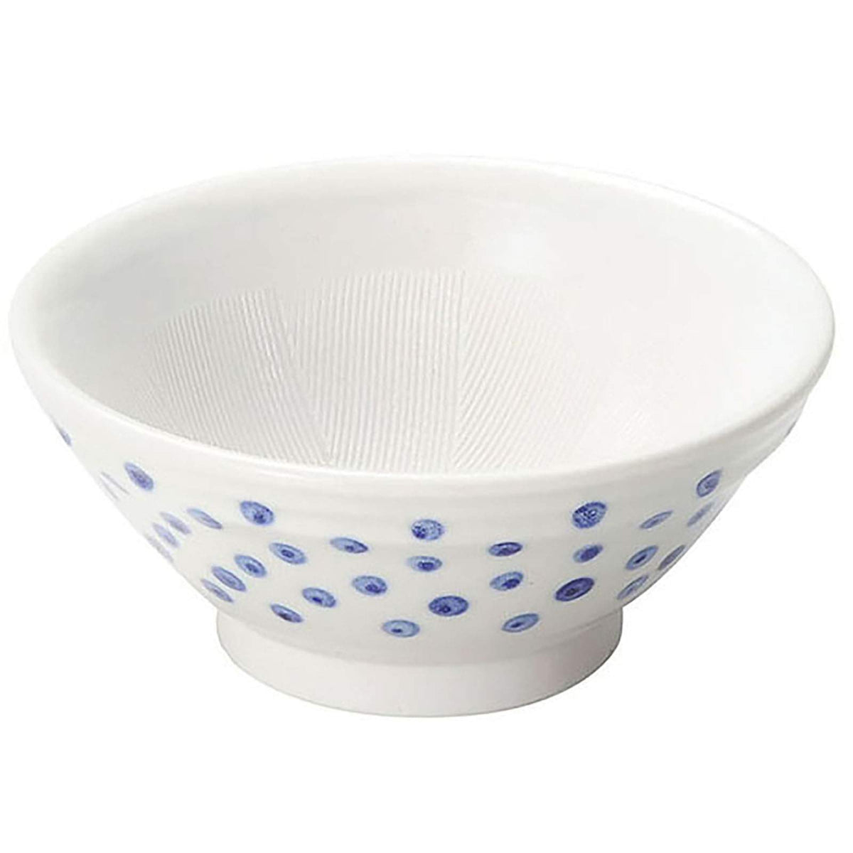 Aito Seisakusho 288004 Polka Dot Mizutama Mortar, Size 5, Approx. 5.5 inches (14 cm), Small Round Pattern, Mino Ware Dishwasher and Microwave Safe, Made in Japan
