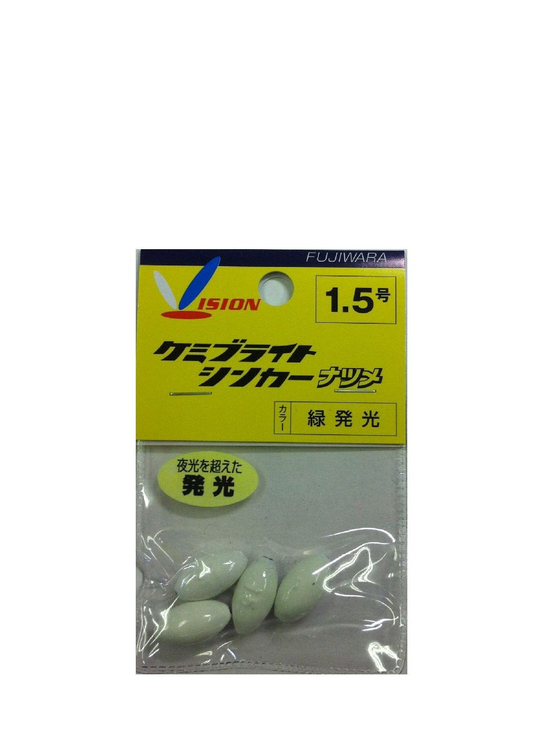 Fujiwara Kemi Bright sinker jujube 1.5 green emission