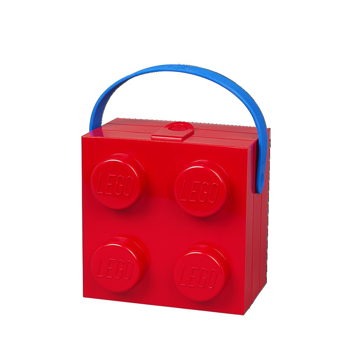 ROOM Copenhagen Lego Hand Carry Box 4 Handle Blue, Bright Red