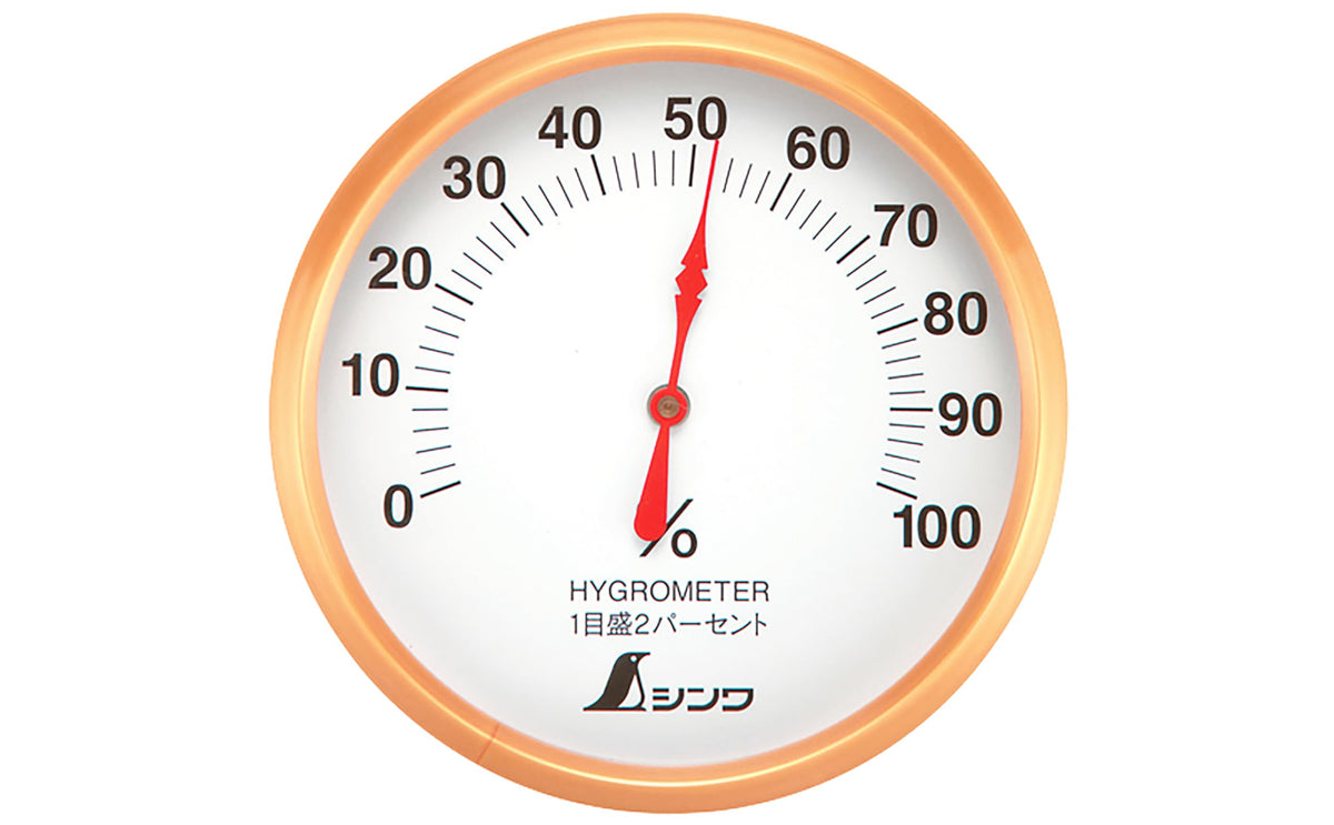 Shinwa Sokutei 72690 Hygrometer T-1 Round 3.9 inches (10 cm)
