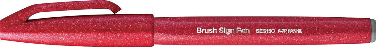 Pentel Brush Sign Pen - Red