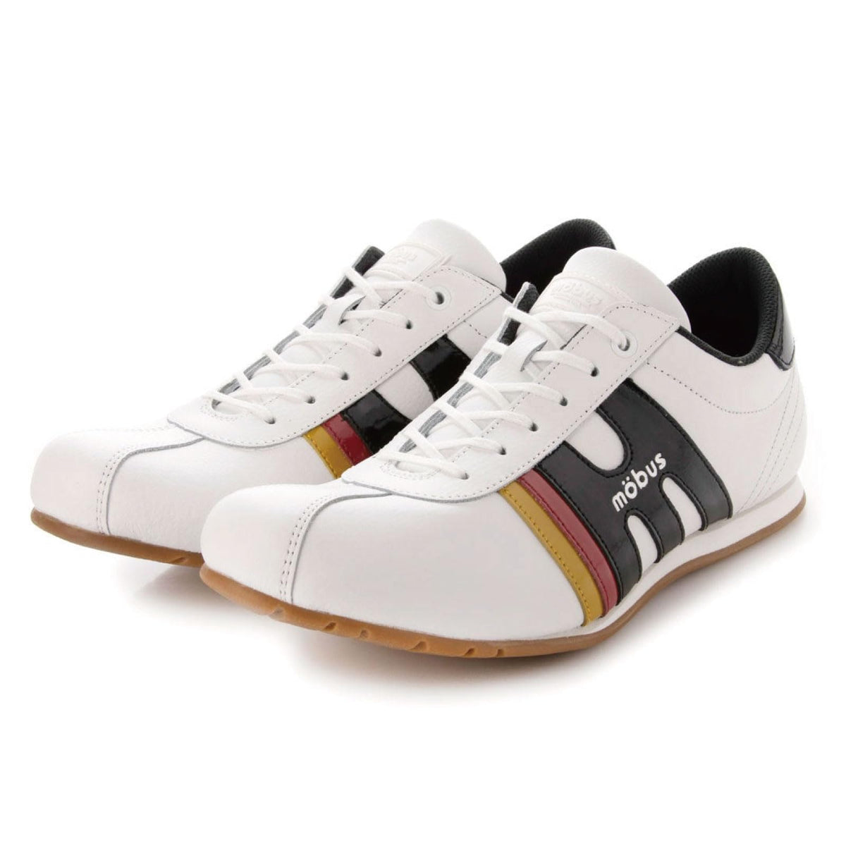 MOBUS(モーブス) Unisex Leather Sneaker MUNDEN2 (White/German, US Footwear Size System, Adult, Men, Numeric, Medium, 10)